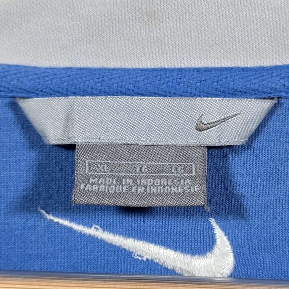 Vintage Nike Track Jacket Mens Size XL Blue White Full Zip‎ Pockets - Picture 5 of 10